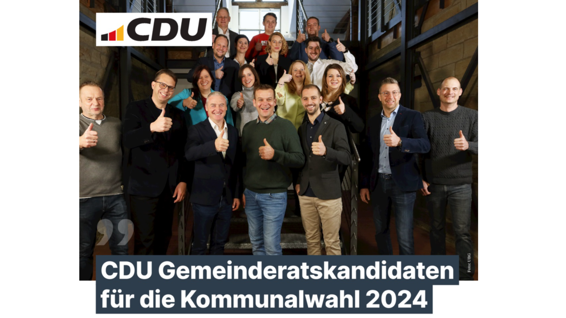Unsere CDU Gemeinderatskandidaten! Ein starkes Team für ein starkes Nordheim! 