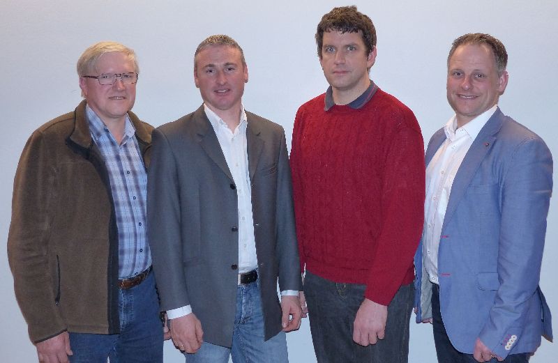 Die Kandidaten für Nordhausen v.l.n.r.: Werner Baral, Heiko Conte, Michael Fuchs und Markus Weinstok